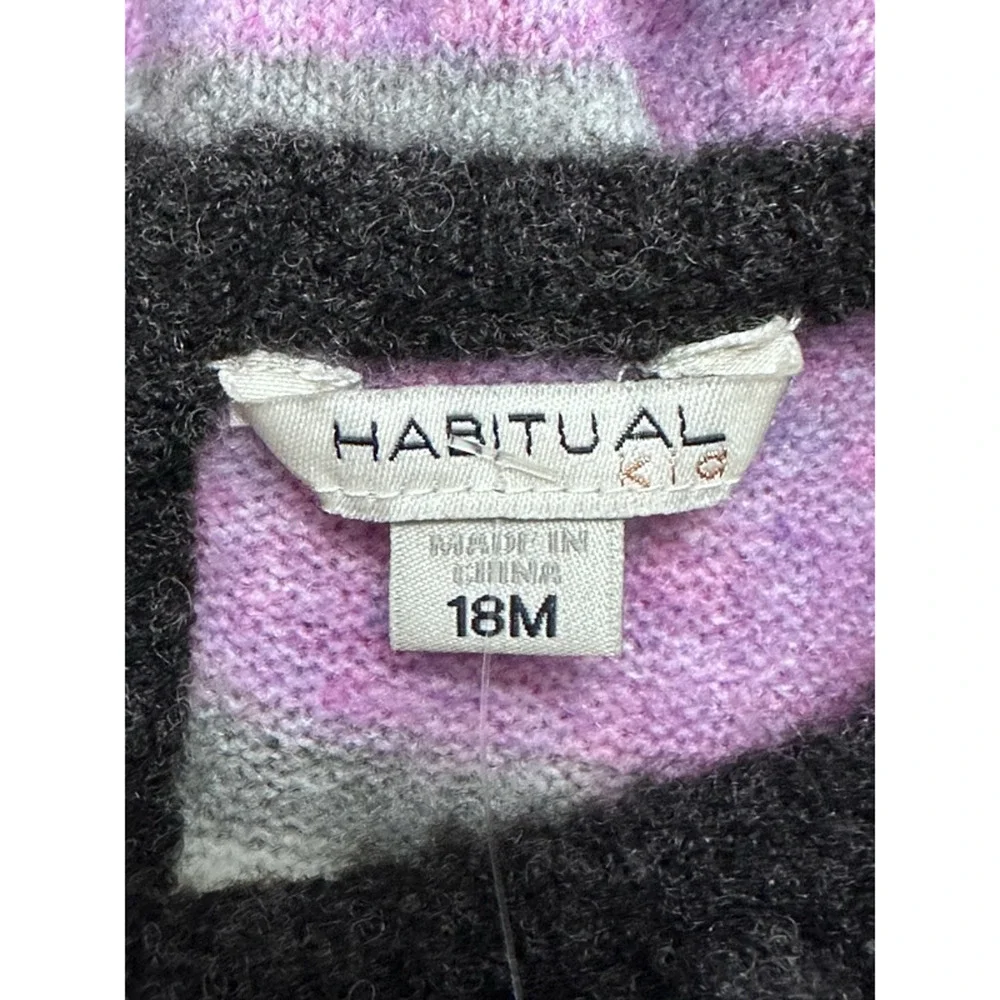 Habitual One-Piece Jumpsuit Striped Pattern Knitted Multicolor 18 Months NWOT